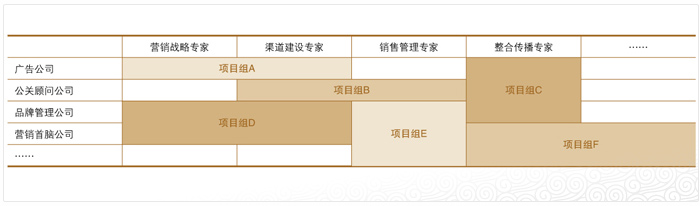 聯縱智達矩陣式的項目系統支持架構，确保咨詢作業質量